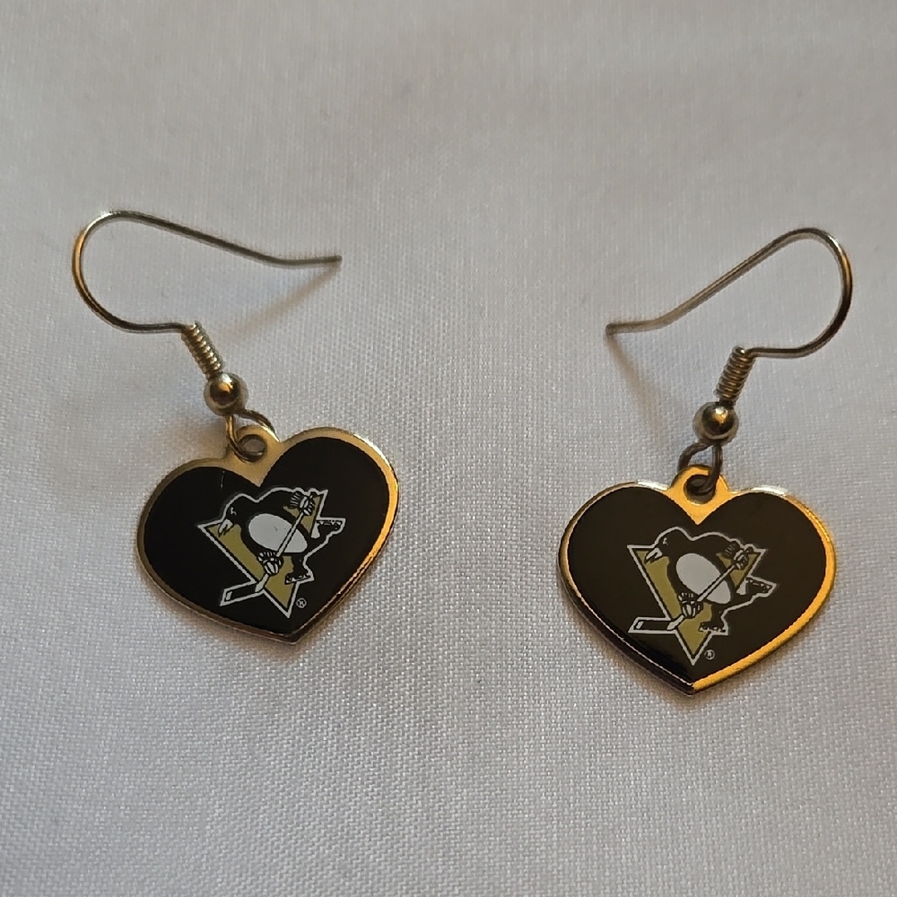 Penguins Heart Earrings